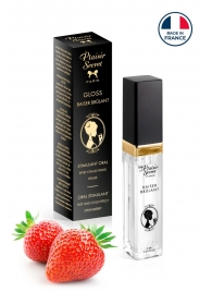 Стимулирующий блеск для губ со вкусом клубники - 7 мл. - Plaisir Secret - купить с доставкой во Владикавказе