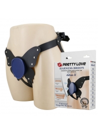 Синие трусики харнесс с платформой Caludio II - Baile - купить с доставкой во Владикавказе