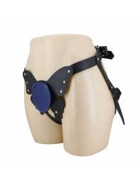 Синие трусики харнесс с платформой Caludio II - Baile - купить с доставкой во Владикавказе