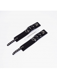 Черные кожаные оковы Sex - Crazy Handmade - купить с доставкой во Владикавказе