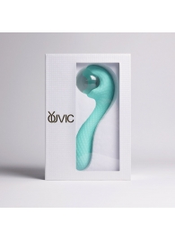 Бирюзовый вибромассажёр с деликатными токами - Youvic - купить с доставкой во Владикавказе