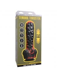 Черно-красная мини-машина на присоске Tendril Thruster - 21,6 см. - Doc Johnson - купить с доставкой во Владикавказе