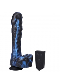 Черно-синяя мини-машина на присоске Tendril Thruster - 21,6 см. - Doc Johnson - купить с доставкой во Владикавказе