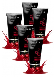 Набор из 5 съедобных лубрикантов JUJU со вкусом вишни - JuJu - купить с доставкой во Владикавказе