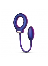 Фиолетовое эрекционное виброкольцо с анальным шариком Eclipse - ONE DC B.V. - во Владикавказе купить с доставкой