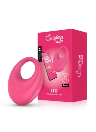 Розовое интерактивное эрекционное виброкольцо Leo - Easy toys - во Владикавказе купить с доставкой