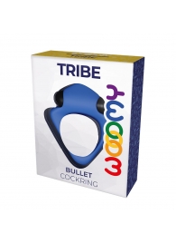 Синее эрекционное кольцо Wooomy Tribeс с вибрацией - Adrien Lastic - во Владикавказе купить с доставкой