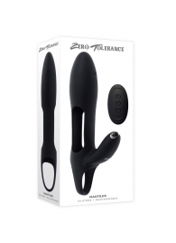Черная насадка на пенис с вибрацией Nautilus - Zero Tolerance - во Владикавказе купить с доставкой