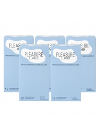 Набор из 5 упаковок ультратонких презервативов Pleasure Lab (по 12 шт.) - Pleasure Lab - купить с доставкой во Владикавказе