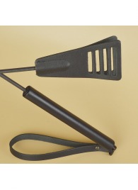 Черный кожаный стек «Сириус» - 60 см. - Sitabella - купить с доставкой во Владикавказе