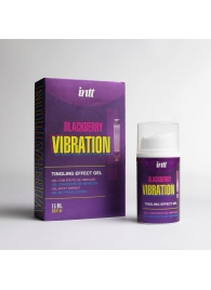Стимулирующий гель с эффектом вибрации Blackberry Vibration - 15 мл. - INTT - купить с доставкой во Владикавказе