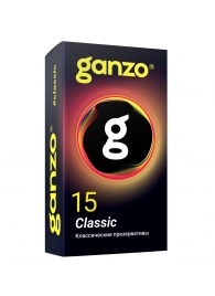Классические презервативы с обильной смазкой Ganzo Classic - 15 шт. - Ganzo - купить с доставкой во Владикавказе