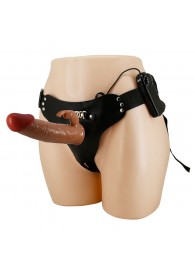 Мужской полый страпон с вибрацией Marion - Baile - купить с доставкой во Владикавказе