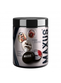 Черные утолщенные презервативы MAXUS Extra Strong с железным кейсом - 15 шт. - Maxus - купить с доставкой во Владикавказе
