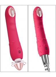 Малиновая насадка на душ с вибрацией Showers to orgasm - 20,1 см. - Orion - купить с доставкой во Владикавказе