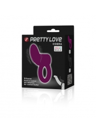 Лиловое эрекционное кольцо со стимулятором клитора с вибрацией - Baile - во Владикавказе купить с доставкой