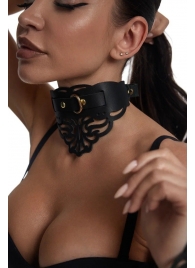 Фигурный чокер с узорами и золотистой фурнитурой - Crazy Handmade - купить с доставкой во Владикавказе