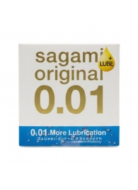 Увлажнённый презерватив Sagami Original 0.01 Extra Lub - 1 шт. - Sagami - купить с доставкой во Владикавказе