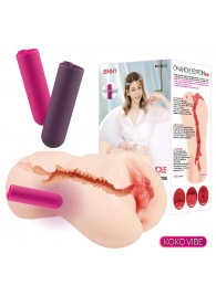 Мастурбатор-вагина с вибрацией Jenny Onahole edition 005 - KOKOS - во Владикавказе купить с доставкой