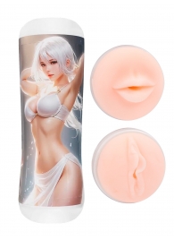 Двусторонний мастурбатор в колбе аниме - вагина и ротик - Tokyo Style - во Владикавказе купить с доставкой