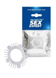Эластичное эрекционное кольцо с шишечками и шипами - Sex Expert - во Владикавказе купить с доставкой