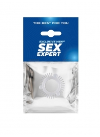 Эластичное эрекционное кольцо с 3 шариками и шипами - Sex Expert - во Владикавказе купить с доставкой