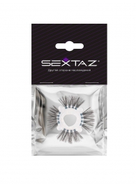 Эластичное эрекционное кольцо с черными «ресничками» - Sextaz - во Владикавказе купить с доставкой
