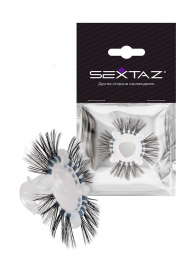 Эластичное эрекционное кольцо с черными «ресничками» - Sextaz - во Владикавказе купить с доставкой