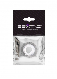 Эластичное эрекционное кольцо с длинными черными «ресничками» - Sextaz - во Владикавказе купить с доставкой
