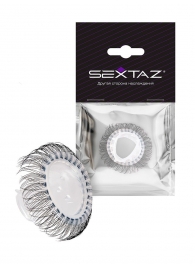 Эластичное эрекционное кольцо с длинными черными «ресничками» - Sextaz - во Владикавказе купить с доставкой