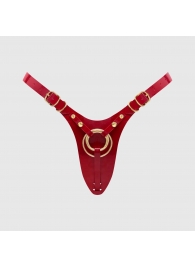 Красный пояс для фиксации насадок Strap-On-Me Leatherette Harness Fabulous - Strap-on-me - купить с доставкой во Владикавказе