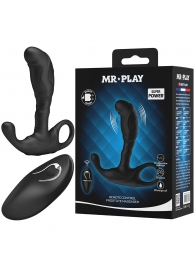 Черный изогнутый массажёр простаты с вибрацией и пультом ДУ - Baile - во Владикавказе купить с доставкой