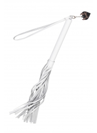 Белая кожаная плеть - 50 см. - Pecado - купить с доставкой во Владикавказе