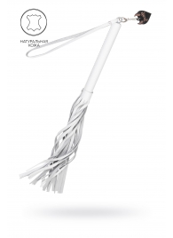 Белая кожаная плеть - 50 см. - Pecado - купить с доставкой во Владикавказе