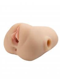 Телесный мастурбатор с вибрацией Double Pounder Vibrating Squeeze Stroker - Pipedream - во Владикавказе купить с доставкой