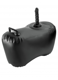 Черное надувное кресло с платформой для фиксации дилдо Body Dock Inflatable Love Seat - Pipedream - купить с доставкой во Владикавказе