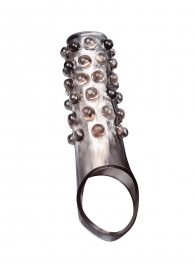 Дымчатая насадка на пенис с выпуклостями - 11 см. - Sex Expert - во Владикавказе купить с доставкой