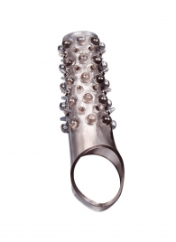 Дымчатая насадка на пенис с шипами и выпуклостями - 12 см. - Sex Expert - во Владикавказе купить с доставкой