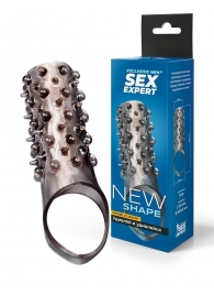 Дымчатая насадка на пенис с шипами и выпуклостями - 12,5 см. - Sex Expert - во Владикавказе купить с доставкой