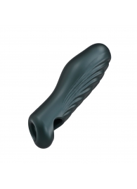 Серая силиконовая насадка на пенис с подхватом Manwan Ryzer - Manwan - во Владикавказе купить с доставкой