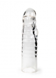 Прозрачная закрытая насадка на член - 15 см. - Sex Expert - во Владикавказе купить с доставкой