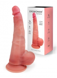 Телесный реалистичный фаллоимитатор с присоской - 30 см. - Erowoman-Eroman
