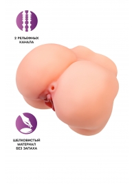 Реалистичный мастурбатор в форме попки с 2 любовными входами - No Name - во Владикавказе купить с доставкой