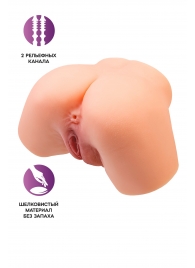 Телесный реалистичный мастурбатор-полуторс с 2 любовными входами - No Name - во Владикавказе купить с доставкой