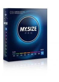 Презервативы MY.SIZE размер 72 - 3 шт. - My.Size - купить с доставкой во Владикавказе