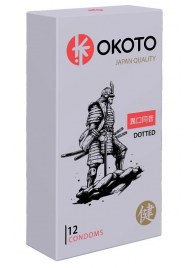 Точечные презервативы OKOTO Dotted - 12 шт. - Sitabella - купить с доставкой во Владикавказе