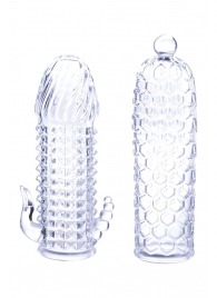 Набор из 2 прозрачных насадок на член Seductive Tickler Sleeves Set - NMC - во Владикавказе купить с доставкой