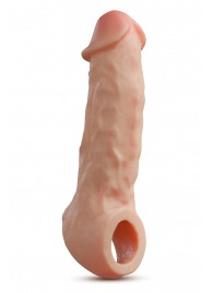 Телесная насадка-удлинитель Intrepid 9.25 Inch Realistic Penis Extender Sleeve - 23,5 см. - Blush Novelties - во Владикавказе купить с доставкой