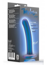Синяя насадка с гладкой поверхностью Surrender 5.75 Inch Intermediate Pegging Dildo - 14,6 см. - Blush Novelties - купить с доставкой во Владикавказе