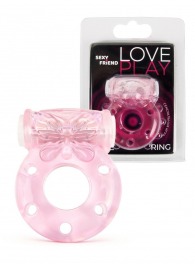 Розовое эрекционное виброкольцо с бабочкой - 1137 - во Владикавказе купить с доставкой